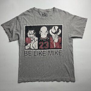 Be Like Mike Michael Jordan Tyson Jackson 23 THC Grey Street Wear T Shirt LARGE